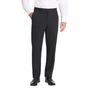 NEW Chaps Men's 34W X 32L Black Classic Fit Dress pants